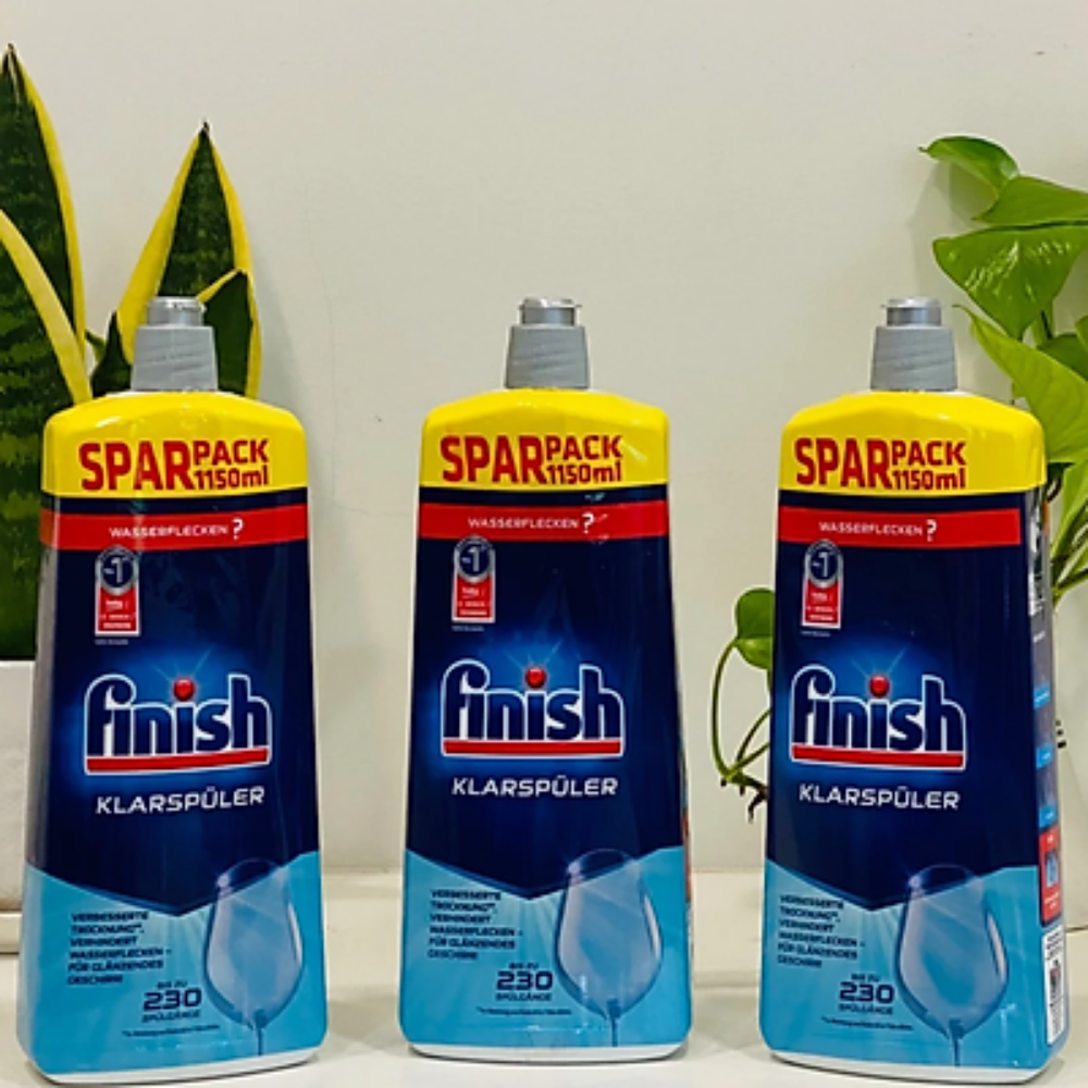 Combo 3 chai Nước làm bóng bát finish 1150ml dùng cho máy