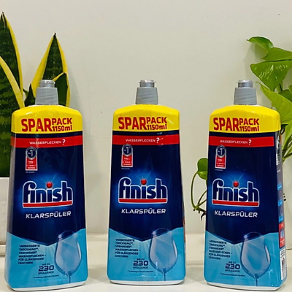 combo 3 chai Nước làm bóng bát finish 1150ml dùng cho máy (1150x3=3.450ml)