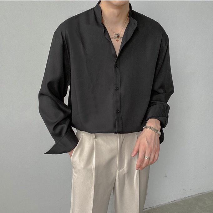 Áo Sơ Mi dài tay, sơ mi nam Cô Tàu JBAGGY Thời trang nam vải lụa cao cấp thời trang phong cách hàn quốc.