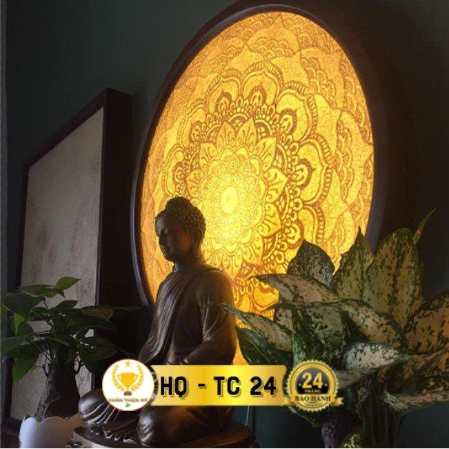 Đèn hào quang trúc chỉ in thờ Phật_TP1