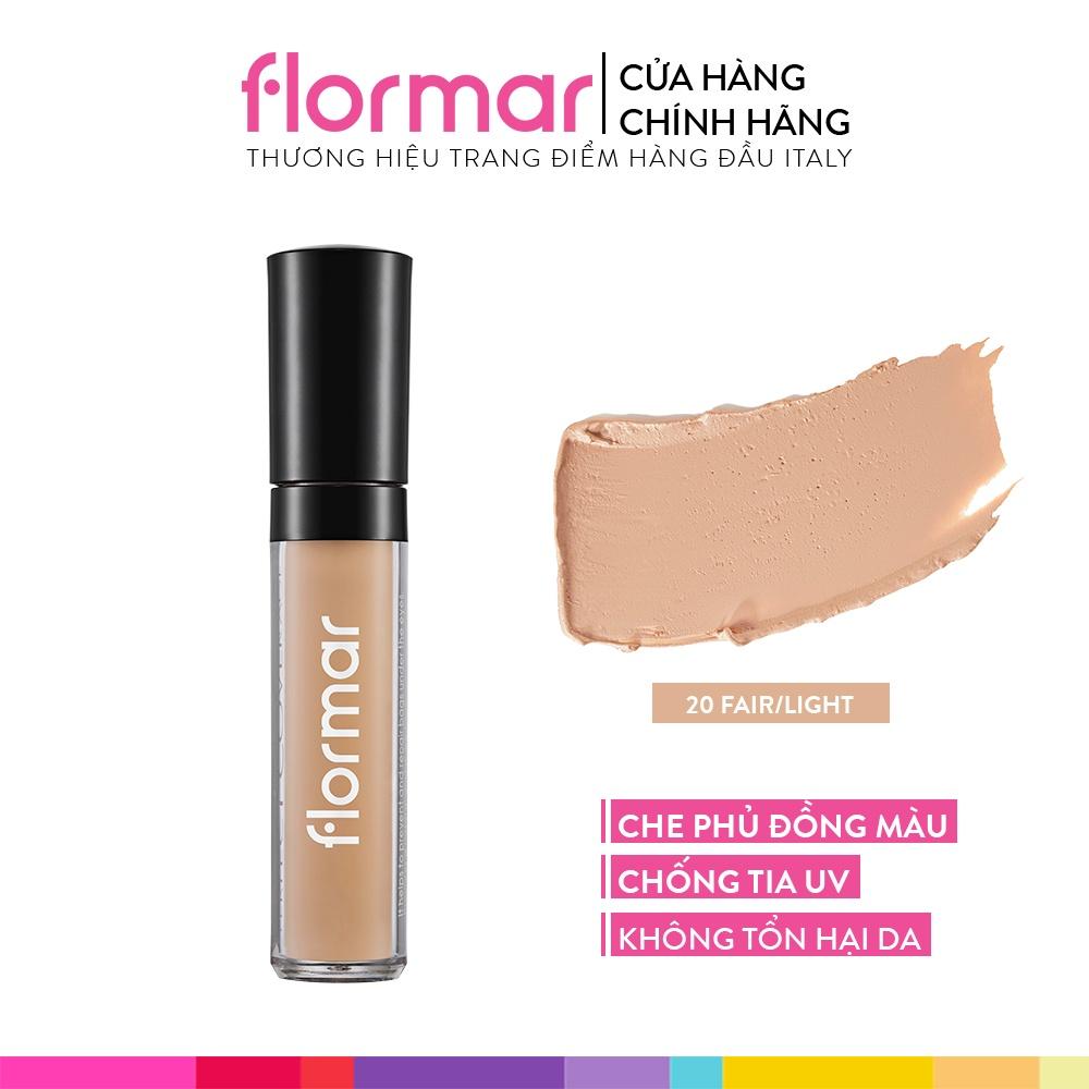 Kem Che Khuyết Điểm Flormar Perfect Coverage Liquid Concealer Giúp Đồng Đều Màu Da, Tạo Lớp Lót Trang Điểm 5ml