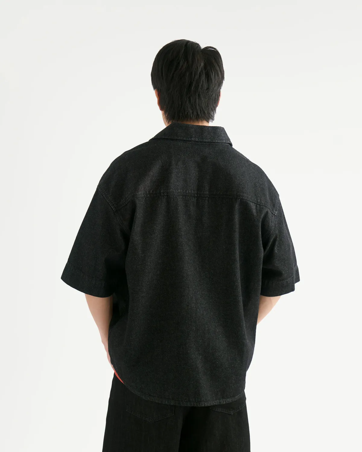 Áo Sơ Mi Nam Denim Tay Ngắn Form Oversize - ROUTINE 10F25DSH008