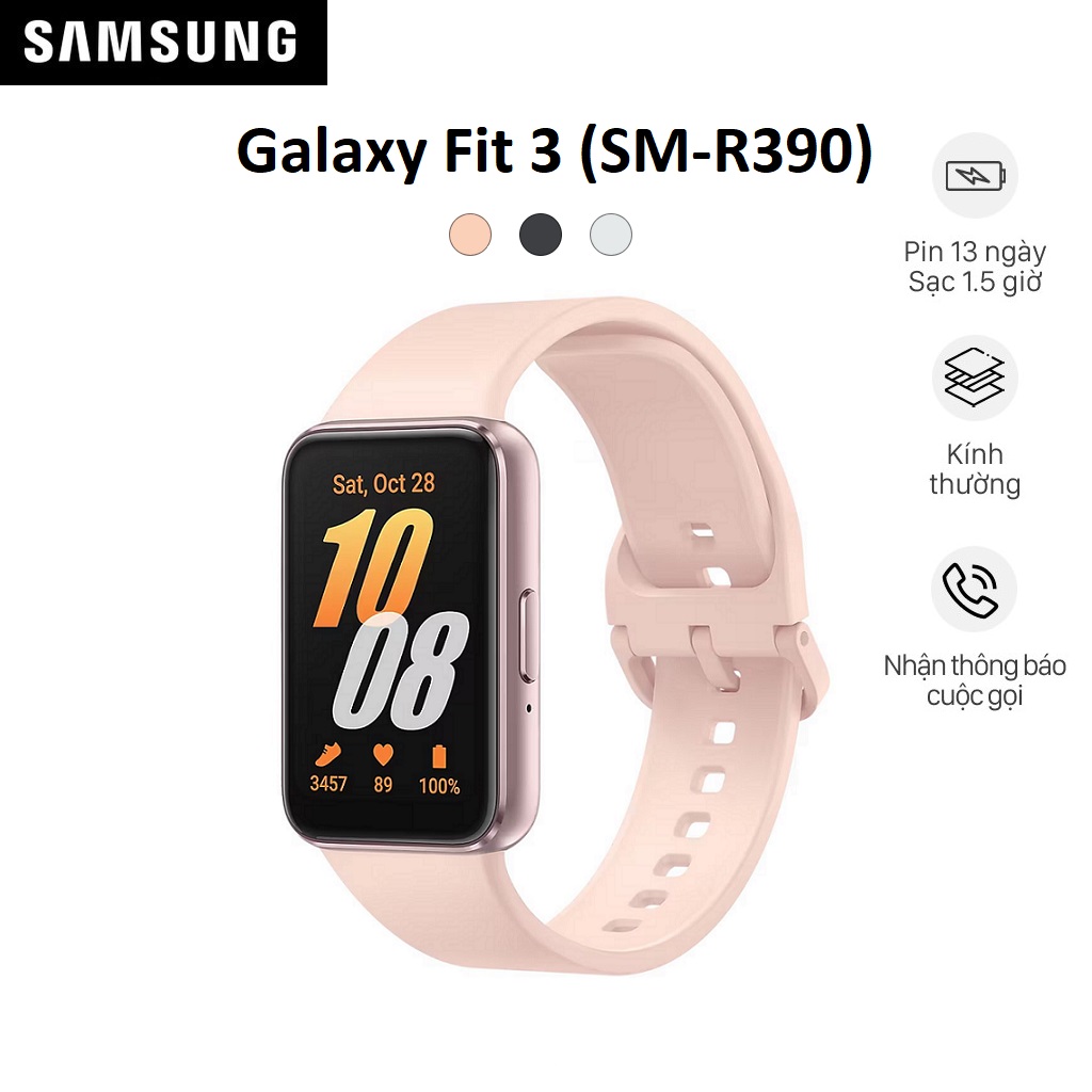 Thiết bị đeo Thông Minh Samsung Galaxy Fit 3 (SM-R390) - Hàng Chính Hãng