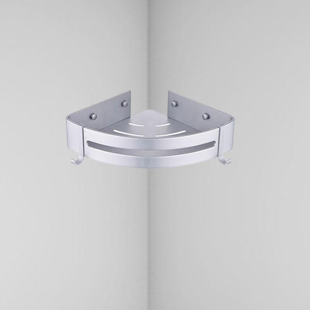 Bathroom Shelf Shower Wall Mounted Corner Basket  Storage Triangle
