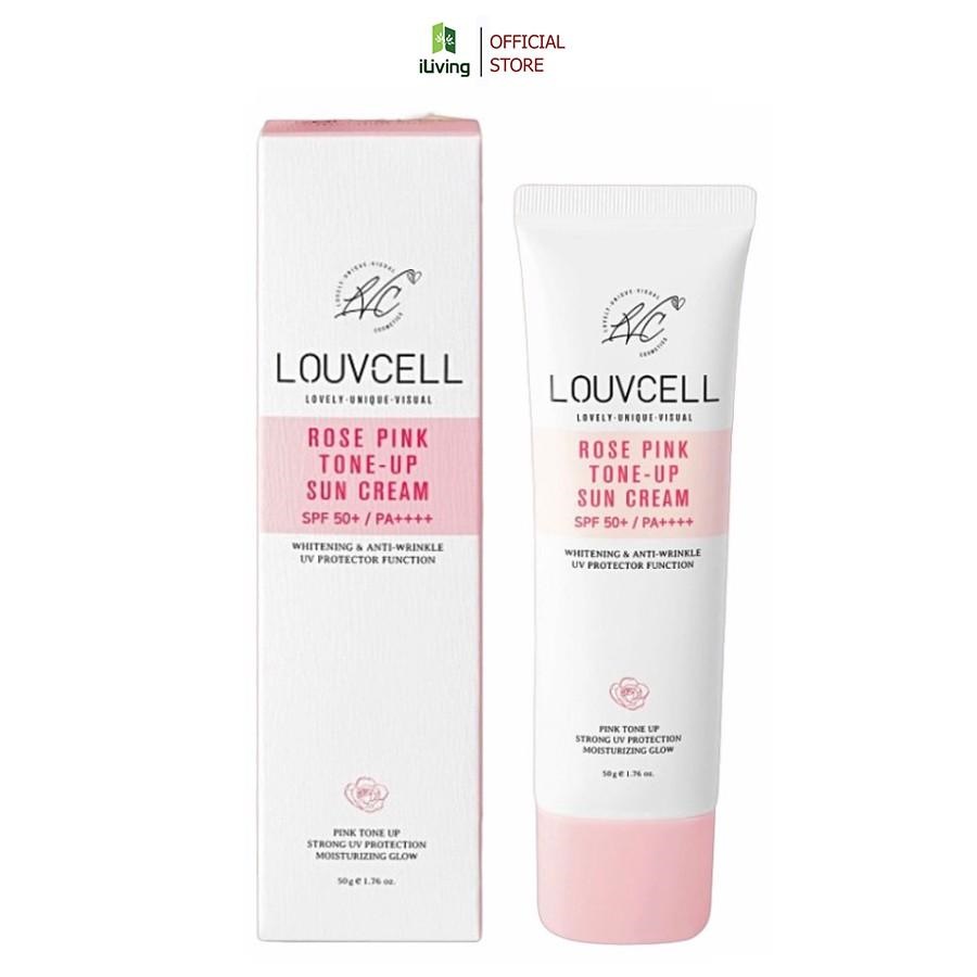 Kem chống nắng nâng tone da Rose Pink Tone Up Sun Cream Louv Cell 50ml LOUKCNNTD50