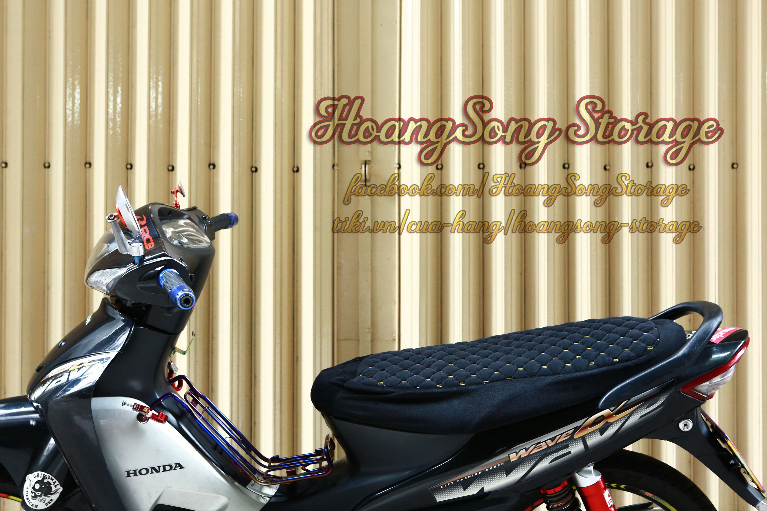 Đệm Lót Yên Xe Máy Vải Nhung Chống Trượt