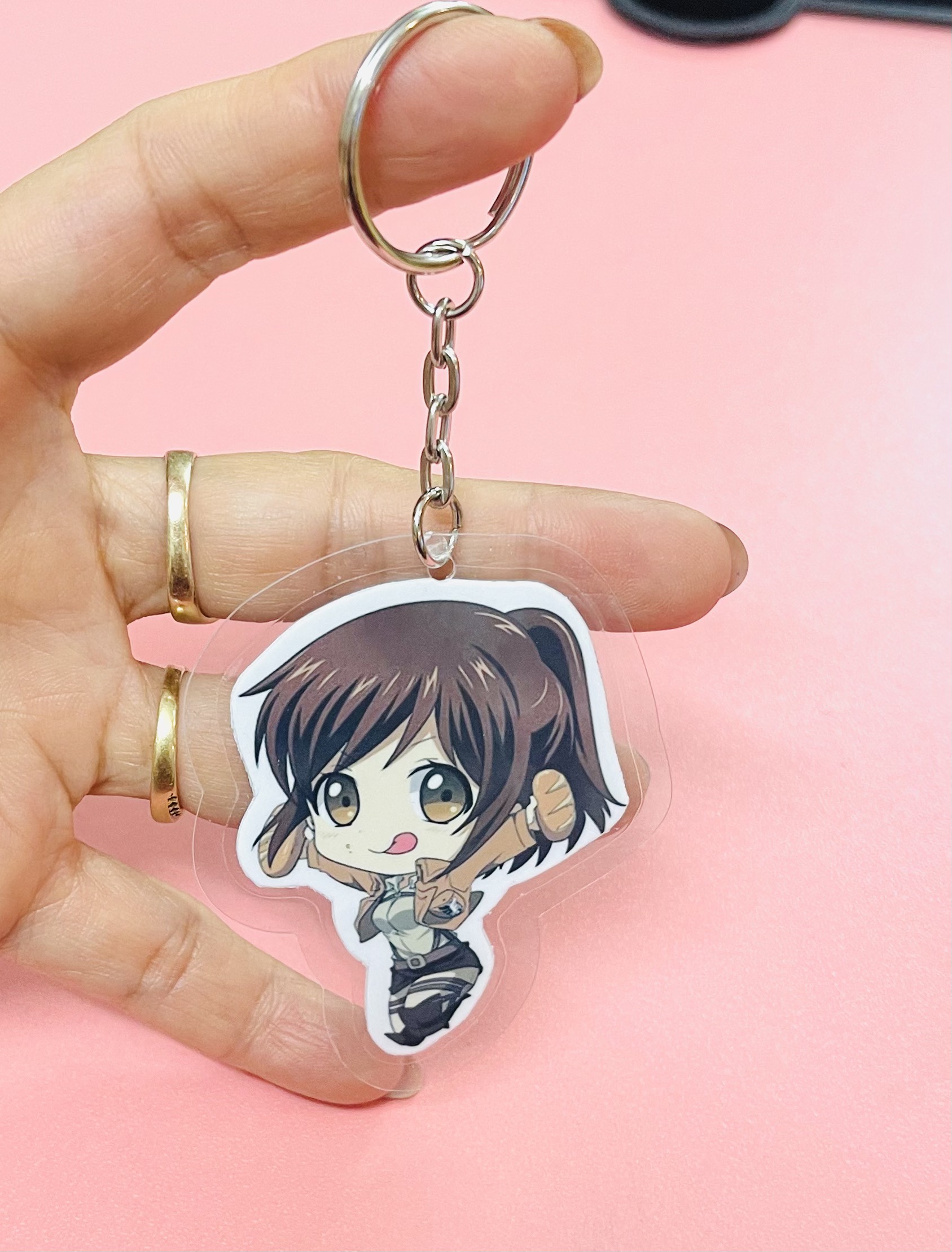 Set 8 Móc khóa cắt tỉa Attack On Titan