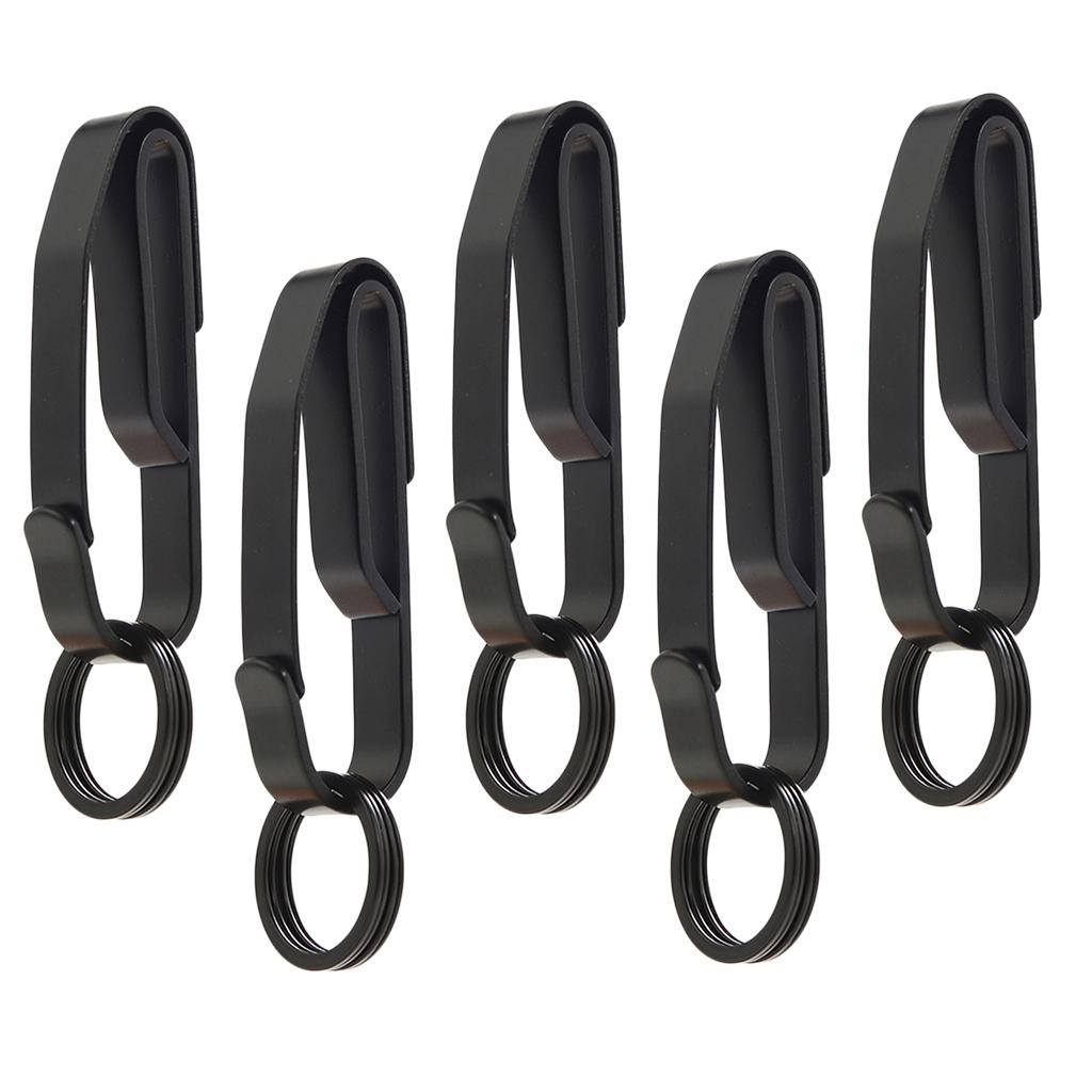 5 Pieces Clip Buckle with Key Ring Quick Release Waist Belt Clip Easy Carry