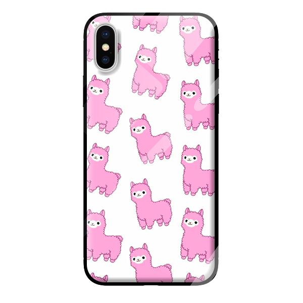 Ốp kính cường lực cho iPhone XS mẫu cừu 4 - Hàng chính hãng