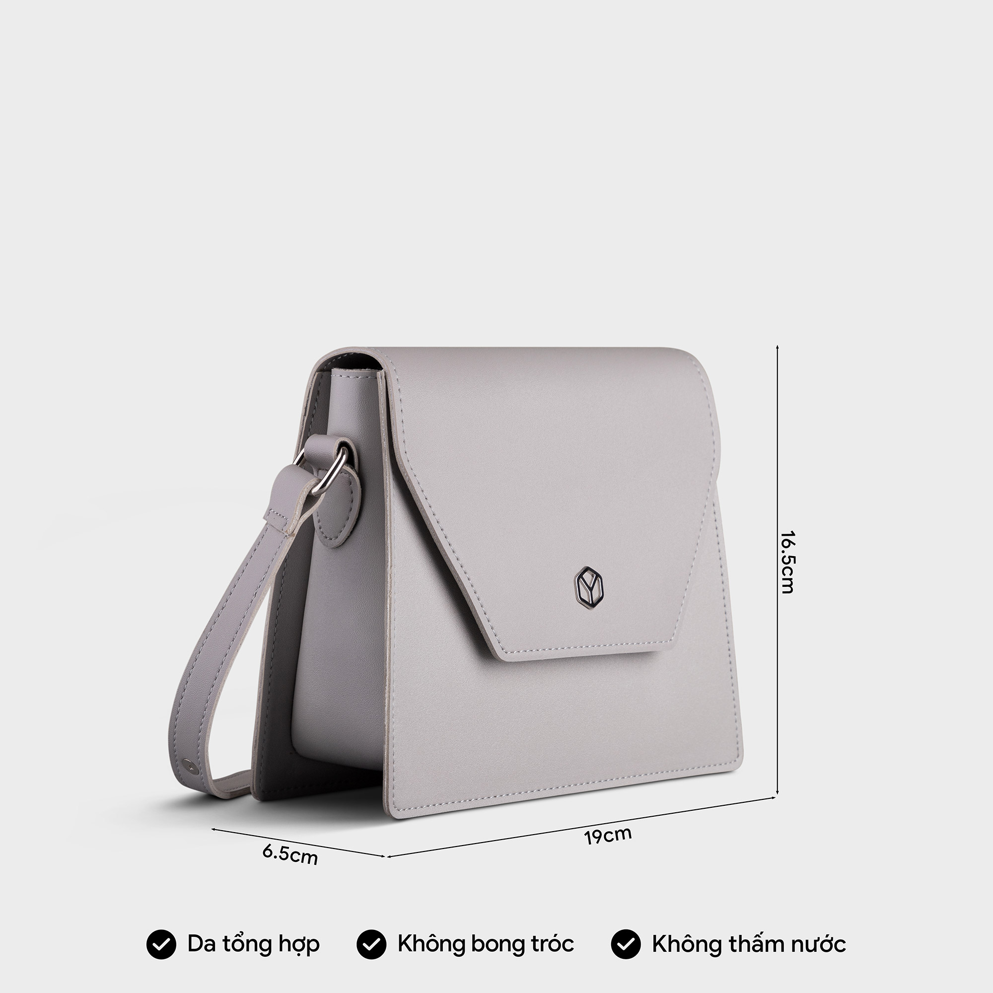 Túi Yuumy ( Thời trang nữ dạo phố size 19 - Túi đeo chéo da Seasand YN160 )