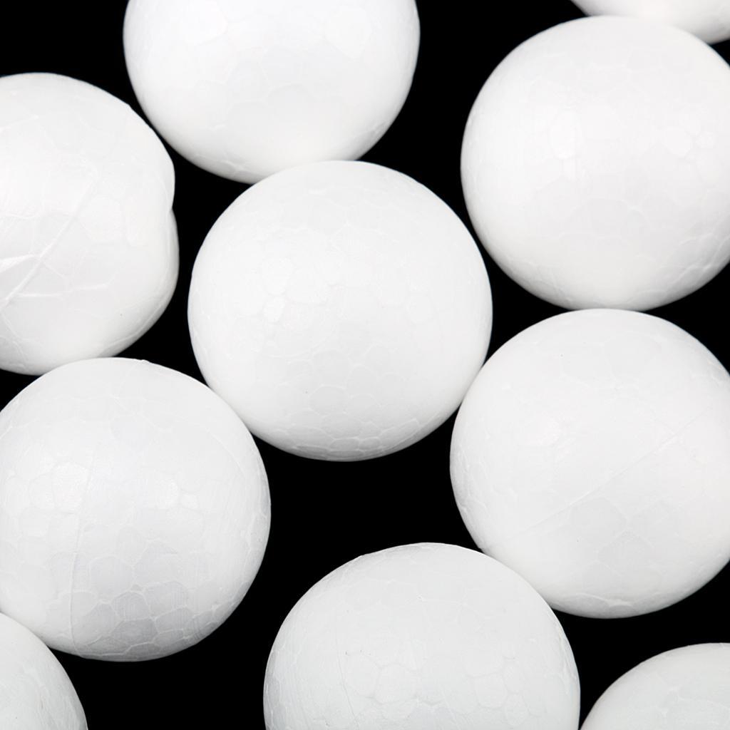 300 Pieces Mini Modelling Polystyrene Styrofoam Foam Ball Ornaments DIY Materials 15/25/27mm