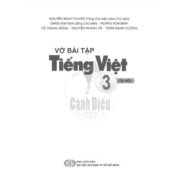 Vở Bài Tập Tiếng Việt lớp 3 tập 1 - Cánh Diều