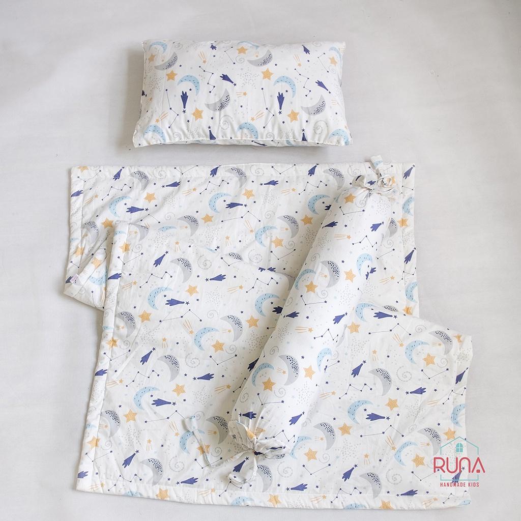 Gối nằm cho bé chất liệu Cotton Hàn 100% kích thước 30x50cm thoáng mát an toàn cho làn da của bé