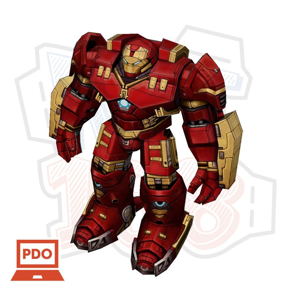 Mô hình giấy Anime Game Hulkbuster ver 2 - Avengers 2