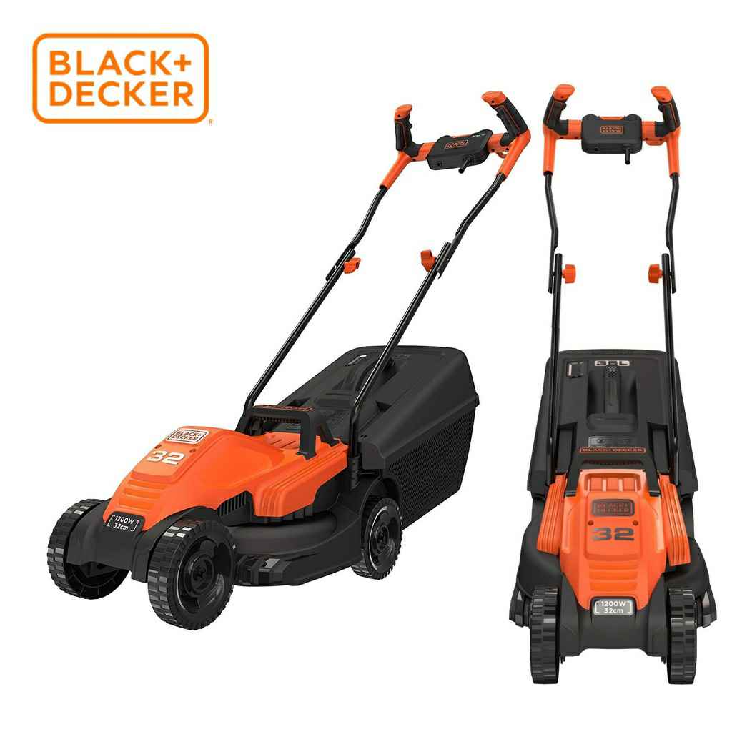 Máy cắt cỏ xe đẩy chạy điện  Black&amp;Decker (1200W, 1400W, 1600W)- Hàng chính hãng