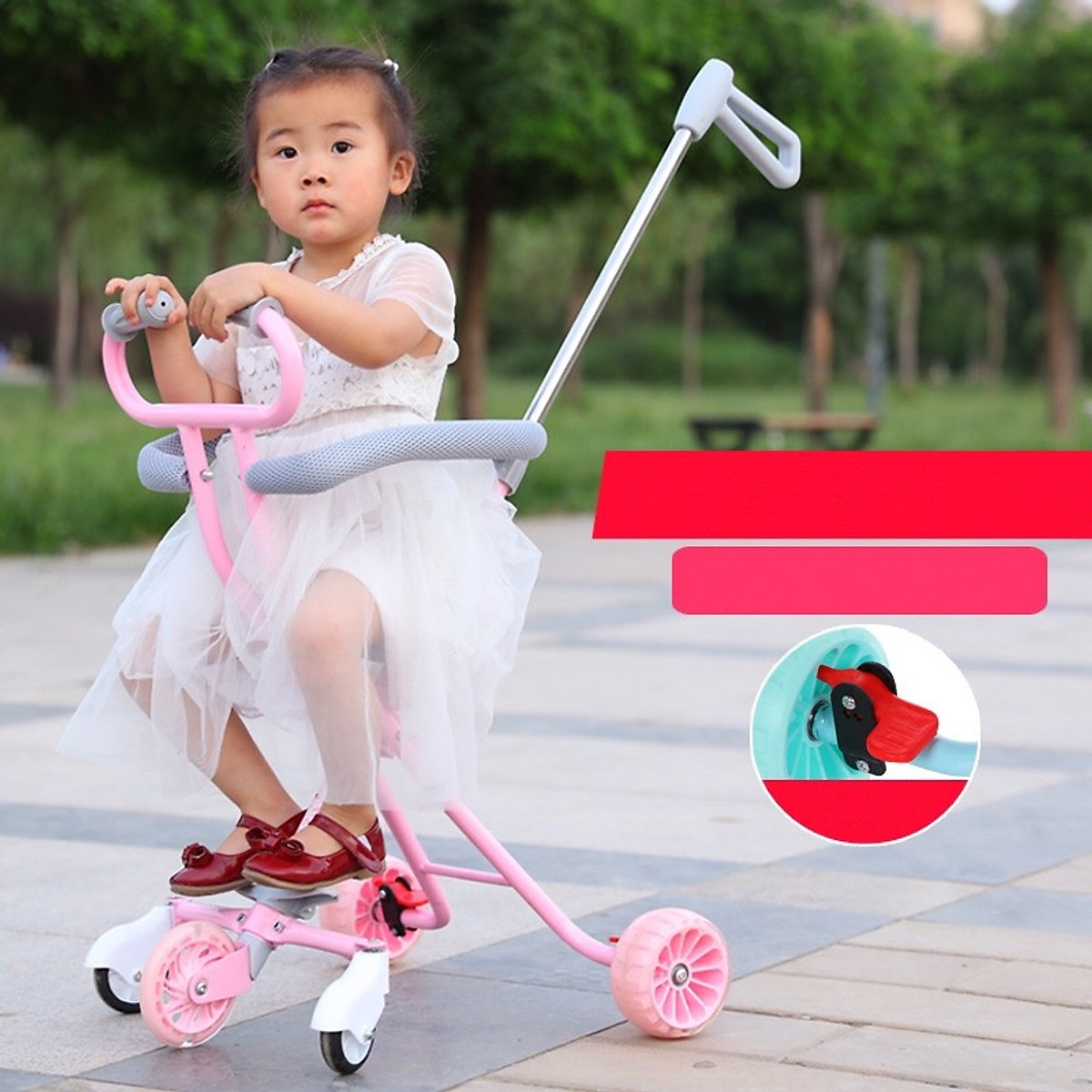 XE ĐẨY 5 BÁNH SW613 CHO BÉ