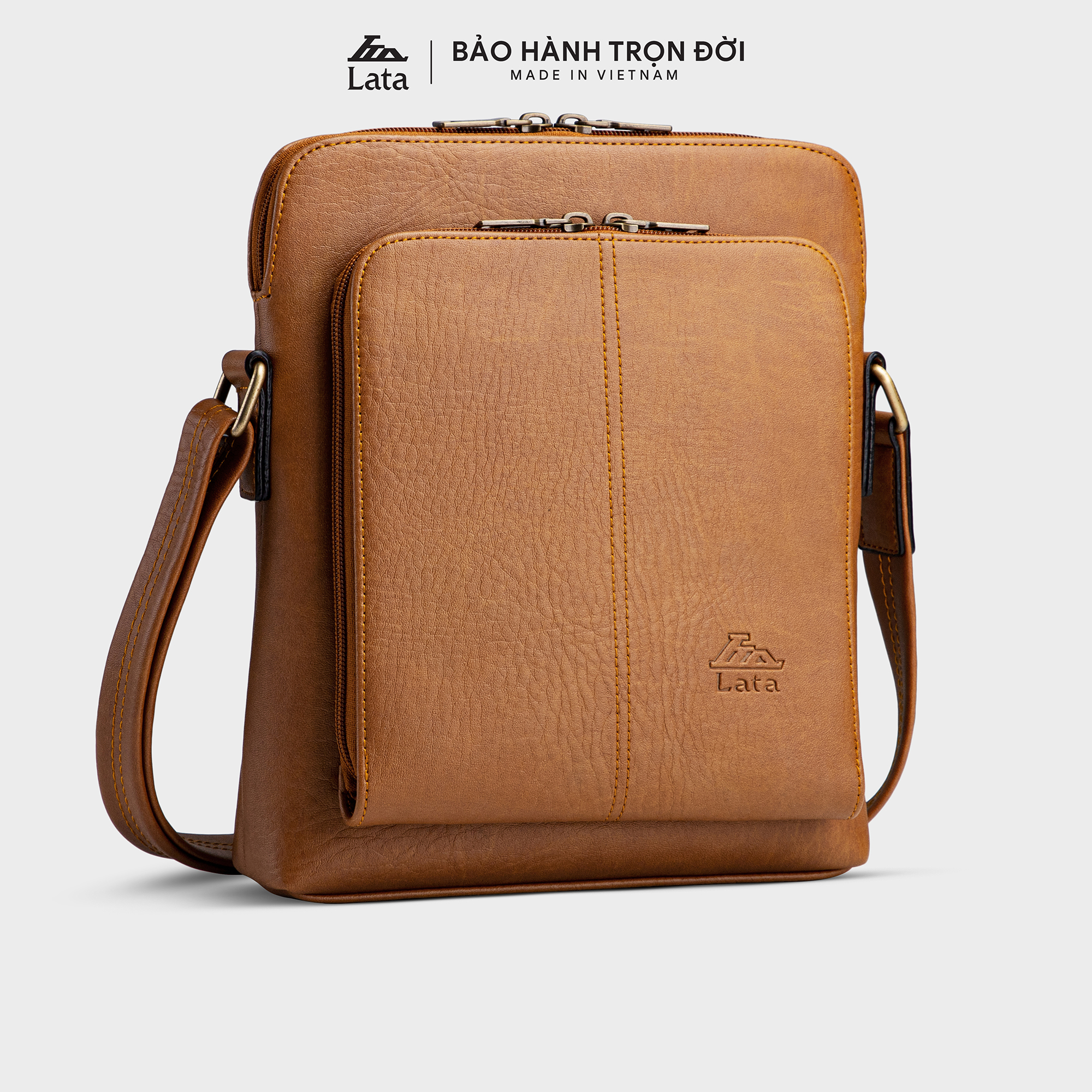 Túi Lata ( Thời trang nam cao cấp - Túi đeo chéo da TN17 )