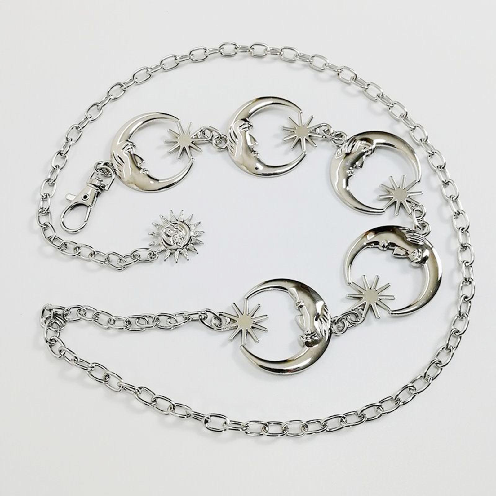 moon  Pendant Waist Chain, Sturdy Glossy Surface Comfortable to Wear Smooth