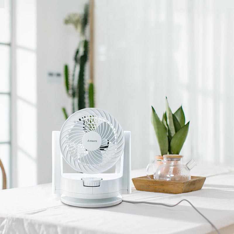 Quạt tuần hoàn không khí Xiaomi Youpin Airmate Đầu lắc câm di động