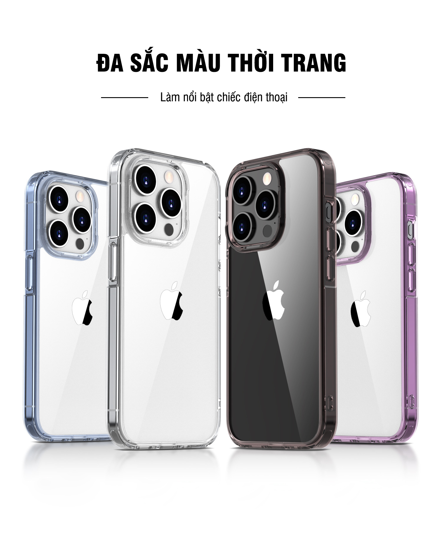 Ốp lưng dẻo trong phong cách mới dành cho iPhone 15 / 15 Plus / 15 Pro / 15 Pro Max - Hàng chính hãng