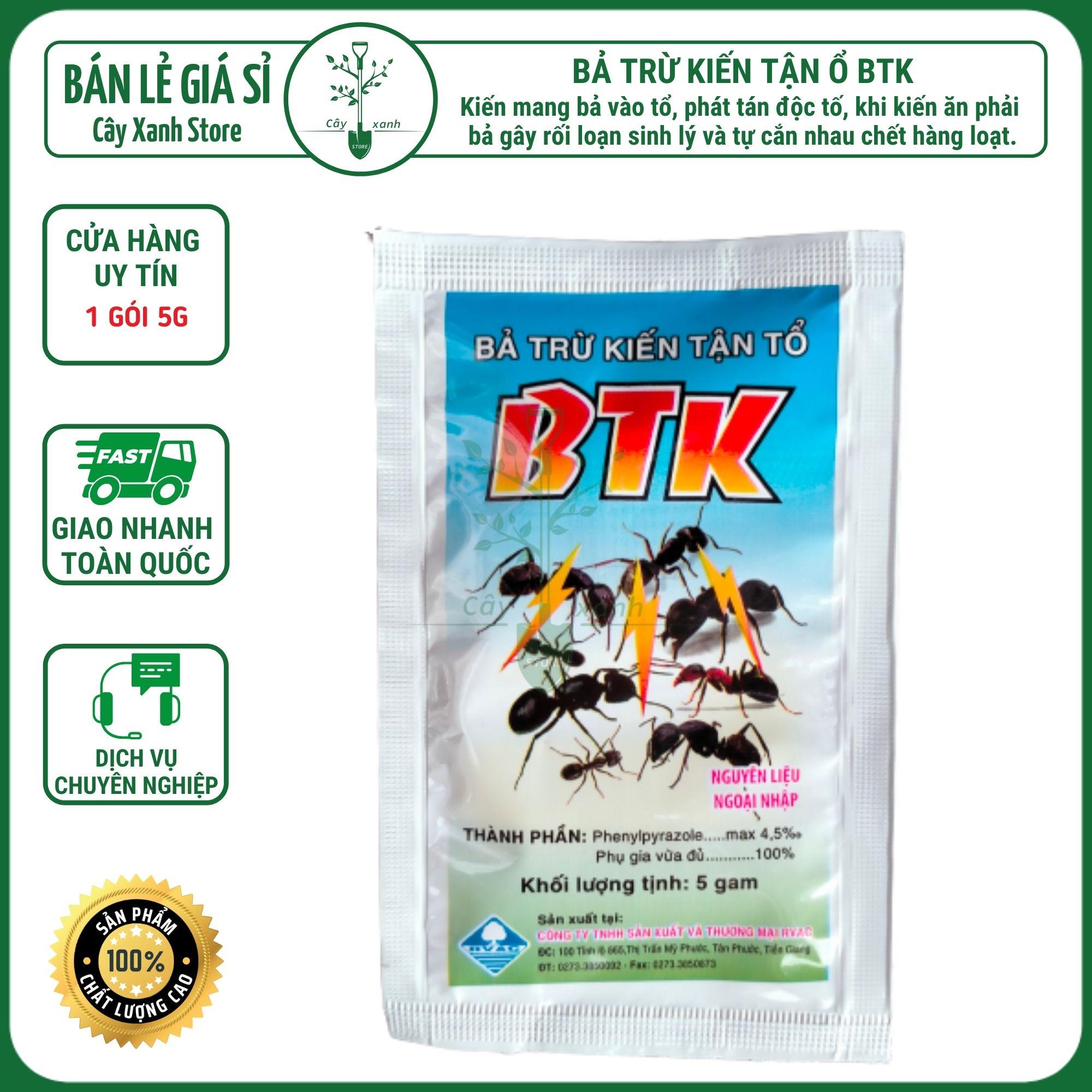 Bả trừ kiến tận tổ BTK tránh kiến công hạt giống mới gieo