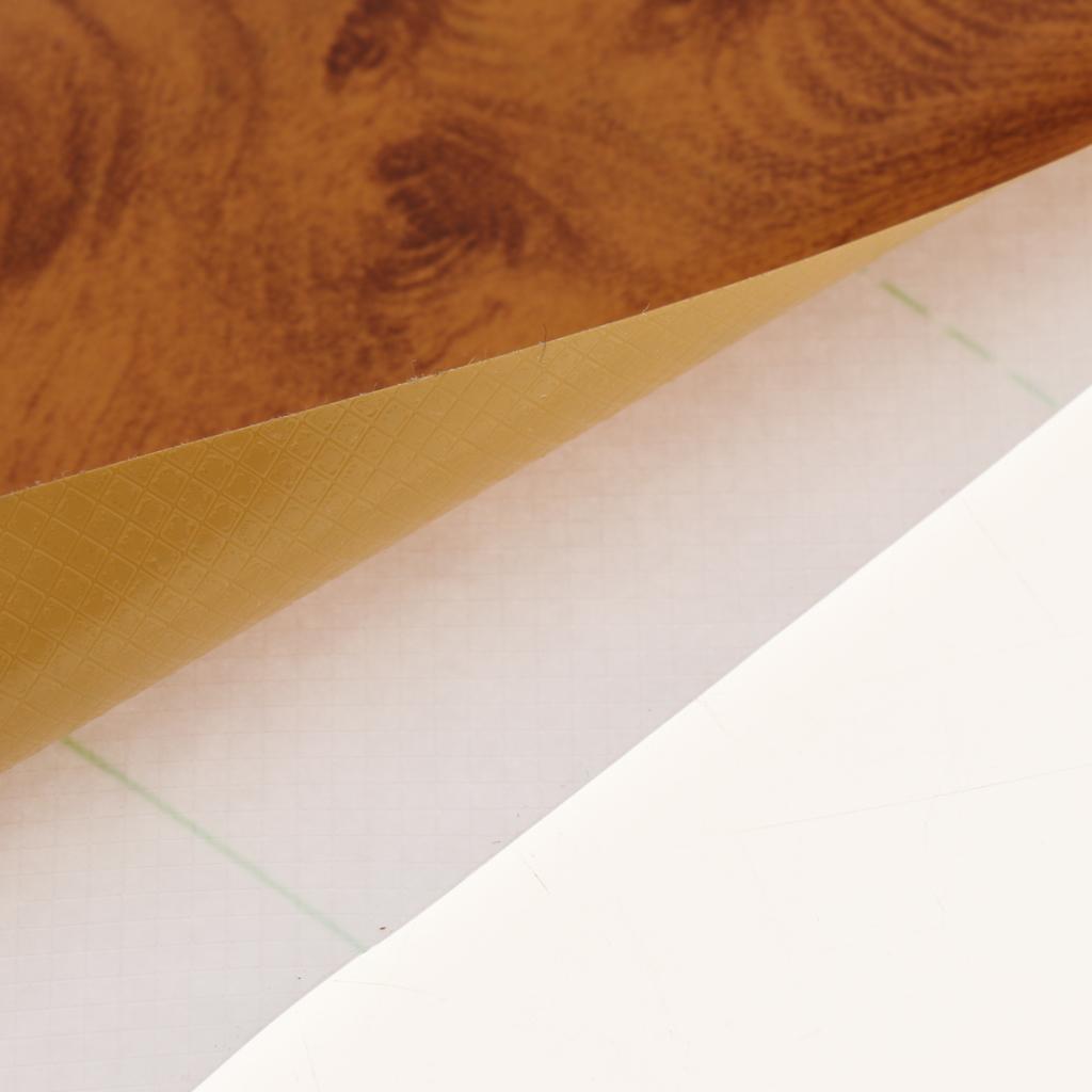 Wood Textured Vinyl Film Wrap Sticker Sheet, Air Realease Bubble Free anti-wrinkle 11.81x78.74inch/0.98x6.6ft Car Interior Decal