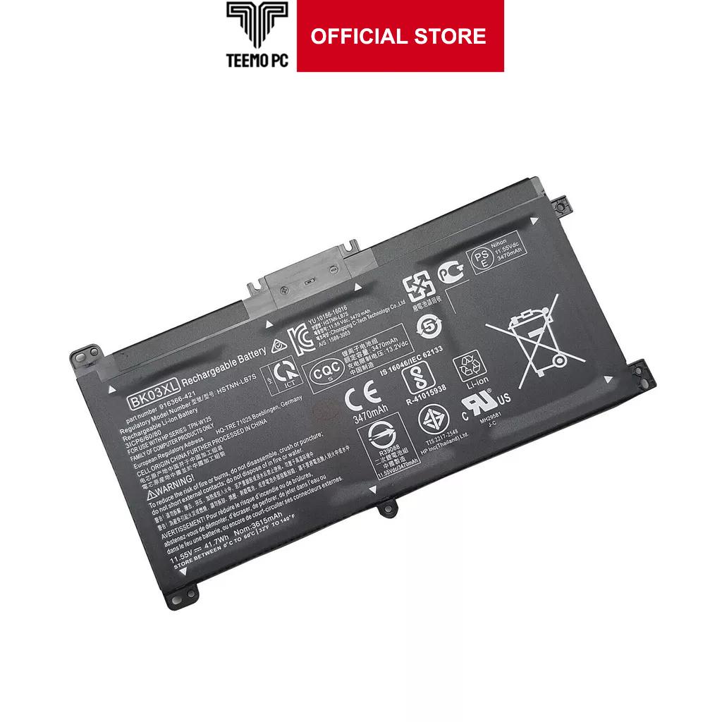 Pin Tương Thích Cho Laptop Hp Pavilion X360 14 14-Ba 14-Ba129Tu 14-Ba008Tu 14-Ba103Tu 14-Ba159Tx - Bk03Xl TEEMO PC TEBAT646 Hàng Nhập Khẩu