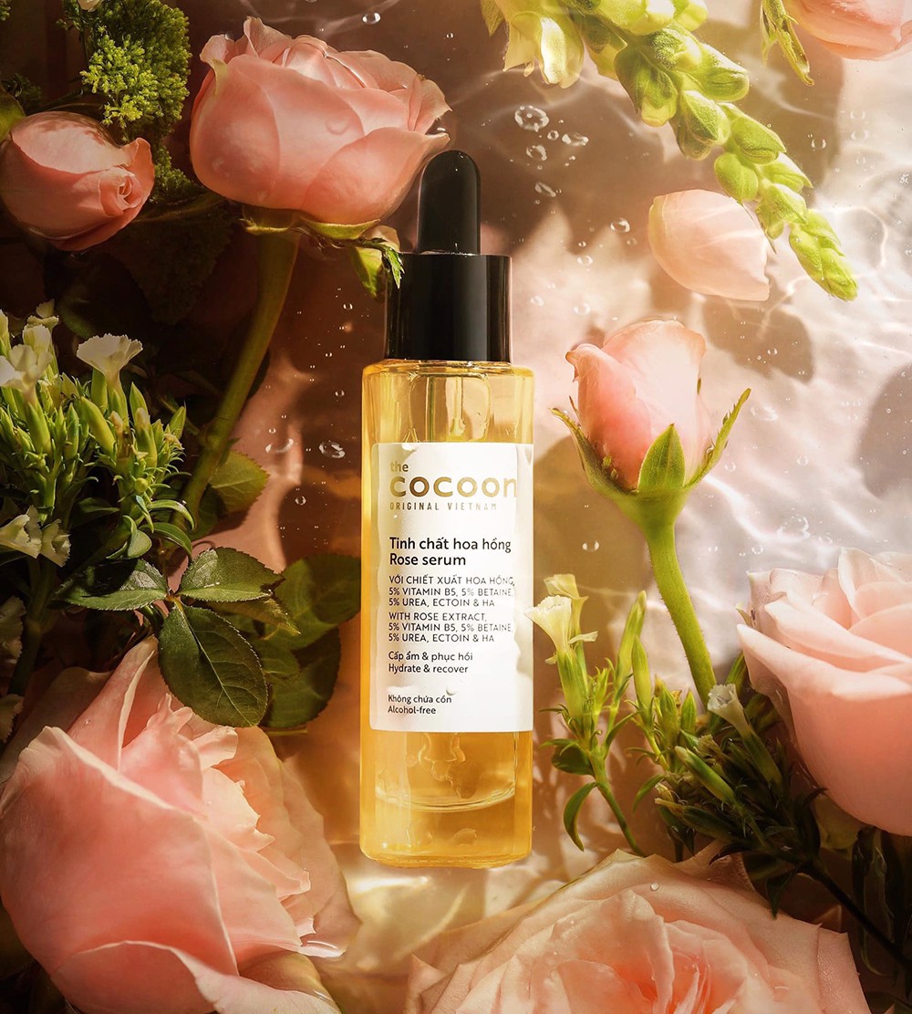 Tinh Chất Cấp Ẩm Và Phục Hồi Da Chiết Xuất Hoa Hồng Cocoon Rose Serum