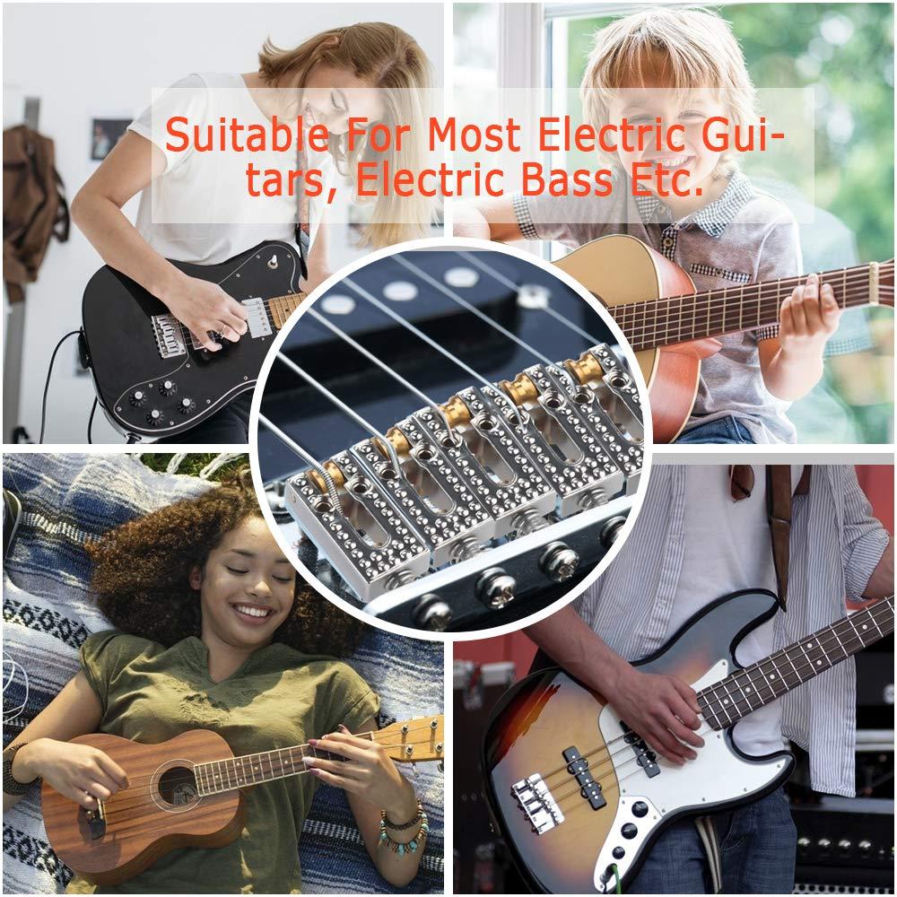 6 Cầu Guitar Điện, Yên Ngựa Guitar Phụ tùng thay thế cho Guitar Điện Cầu Guitar Điện