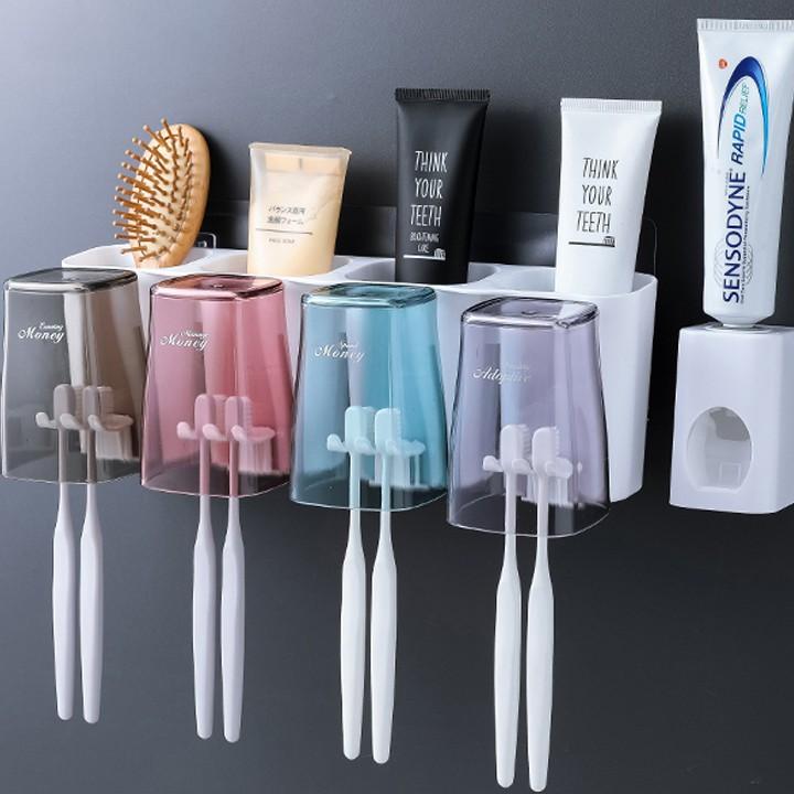 Kệ Để Đồ Phòng Tắm, Bộ Nhả Kem Đánh Răng Tự Động