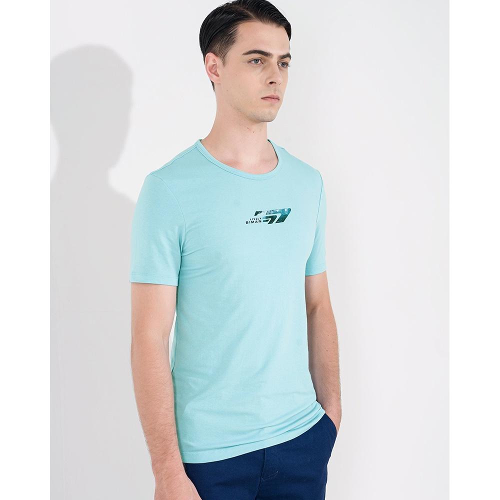 Áo Thun Nam Ngắn Tay Cổ Tròn  Chất Liệu Cotton Cao Cấp Trẻ Trung, Thoáng Mát Chính Hãng Biman By BiLuxury 5APKH010XNG