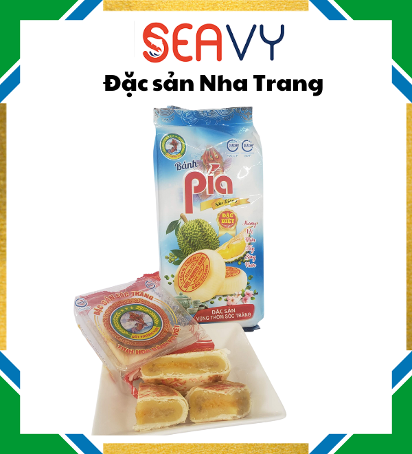 Bánh Pía sầu riêng Đất Phương Nam, đậu xanh, khoai môn, chay thịt, lạp trứng muối, 500 gram - Seavy