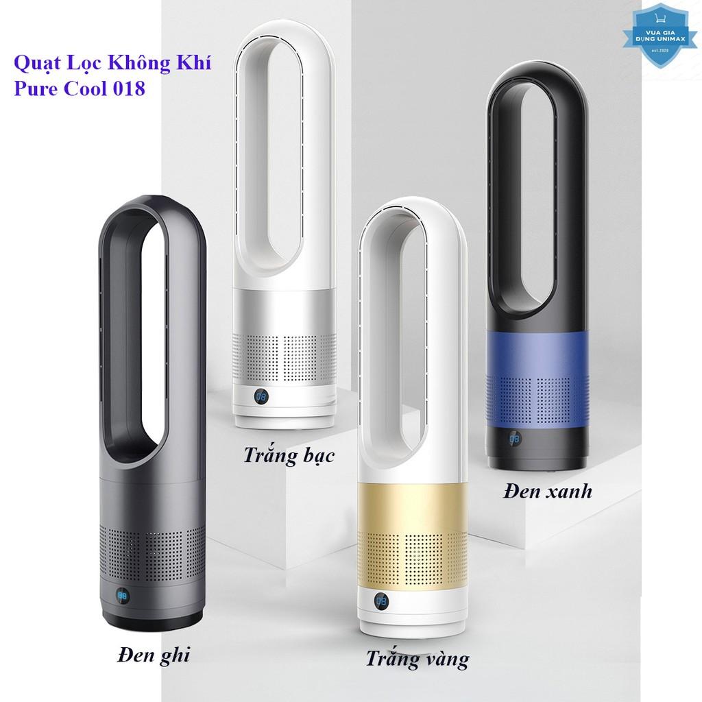 Lọc không khí quạt không cánh 2in1 PURE COOL 018 màn hình LCD hiển thị 8 tốc độ gió- Quạt bàn sang trọng