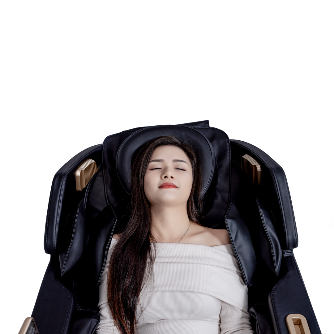 Ghế massage toàn thân Toshiko T86 Pro, ghế massage sử dụng con lăn 4D massage di chuyển, tính năng điều khiển giọng nói, nhiệt hồng ngoại