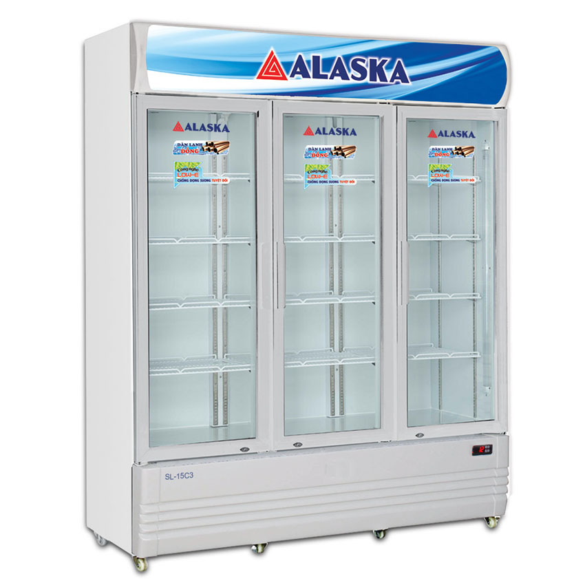 TỦ MÁT 3 CÁNH ALASKA 1500/1400 LÍT SL-15C3 ĐỒNG (R404A) (HÀNG CHÍNH HÃNG) (CHỈ GIAO HCM)