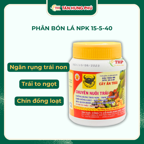 Phân Bón Lá Cao Cấp Đầu Trâu MK 15-5-40 (Cây Ăn Trái) 400g