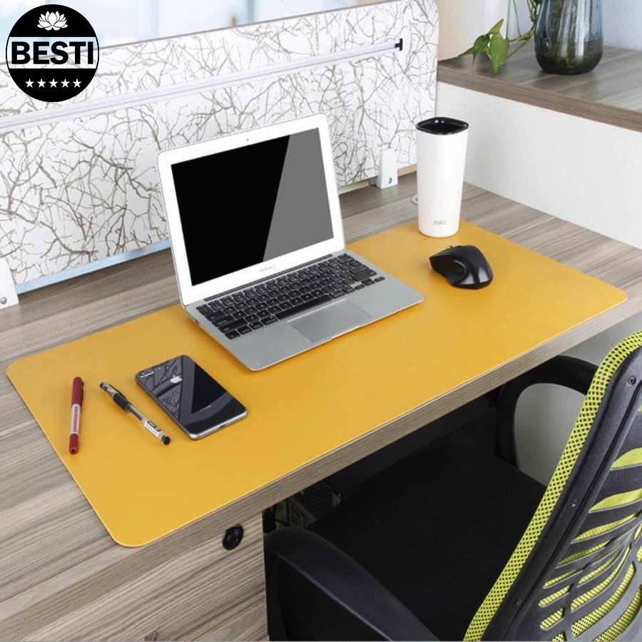 Tấm Lót Chuột, Miếng Di Chuột 90 X 45 CM Kiêm Deskpad Thảm Da Trải Bàn Làm Việc Hai Mặt - Hàng Chính Hãng