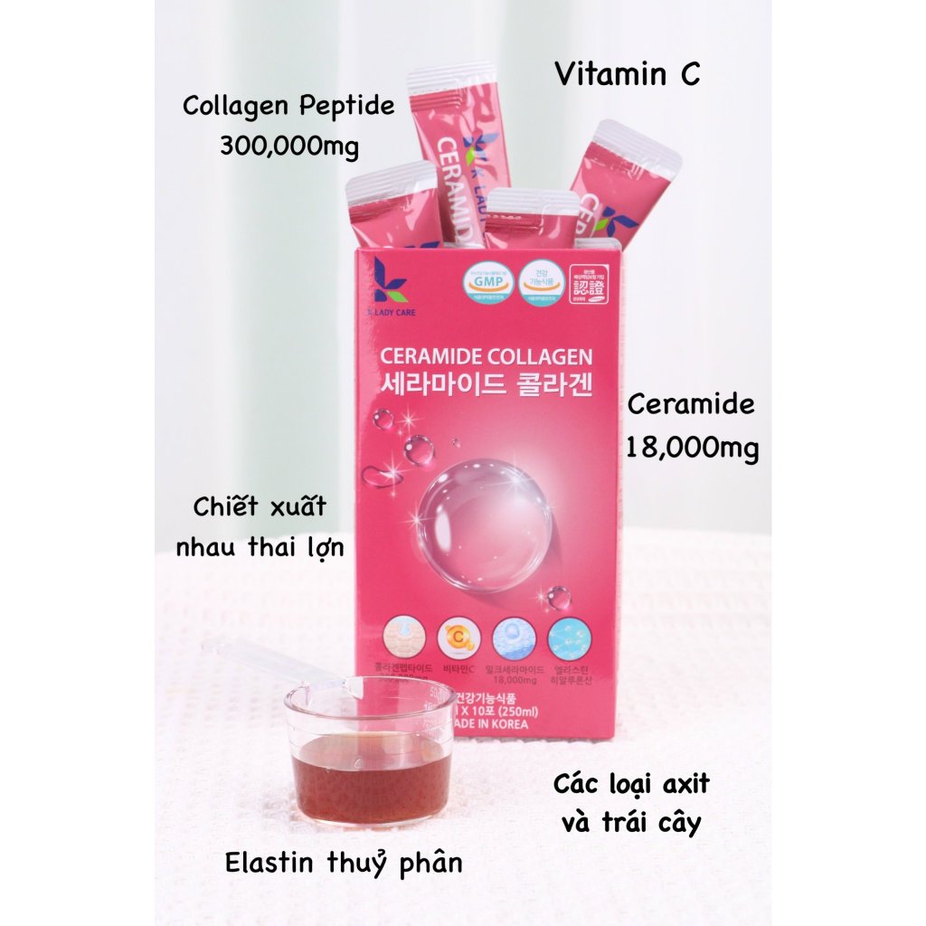 Nước uống collagen ceramide K lady care