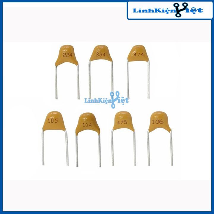 Tụ Gốm Vàng 50V Loại Tốt