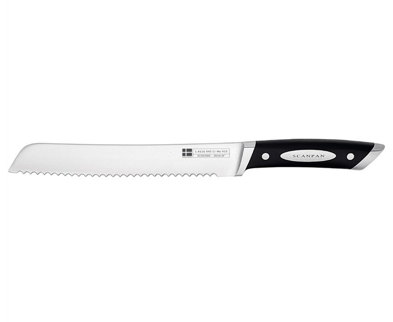 Dao cắt bánh mỳ Scanpan Classic 20cm 92352000 - inox 18/10, lưỡi đúc liền thân