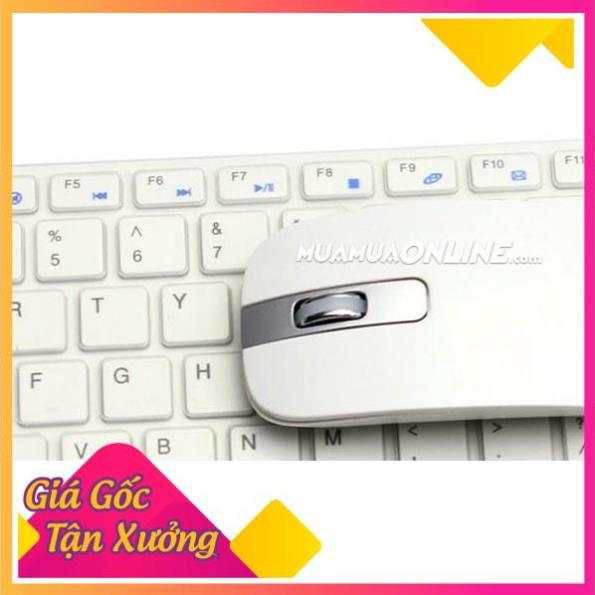 Bộ Bàn Phím Và Chuột Không Dây Lớn Siêu Mỏng Có Phím Số TP'S