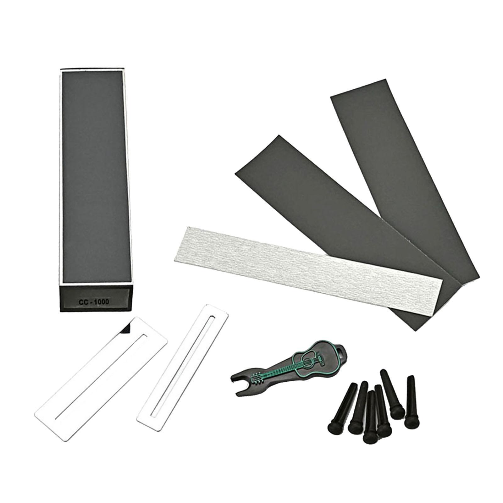 Guitar Fret Crowning Dressing File Luthier String Fret Repairing With Sleeve