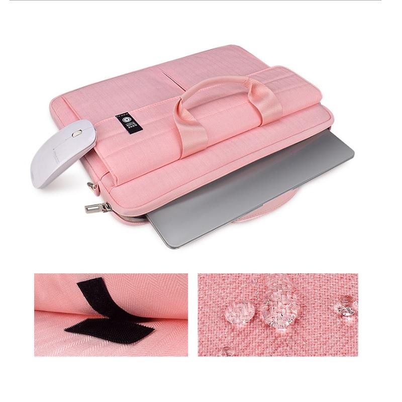 Nylon Túi Laptop 12 13 14 15.6 Inch Chống Nước Máy Tính Xách Tay Cặp Túi Cầm Tay Đeo Vai Nhiều Túi