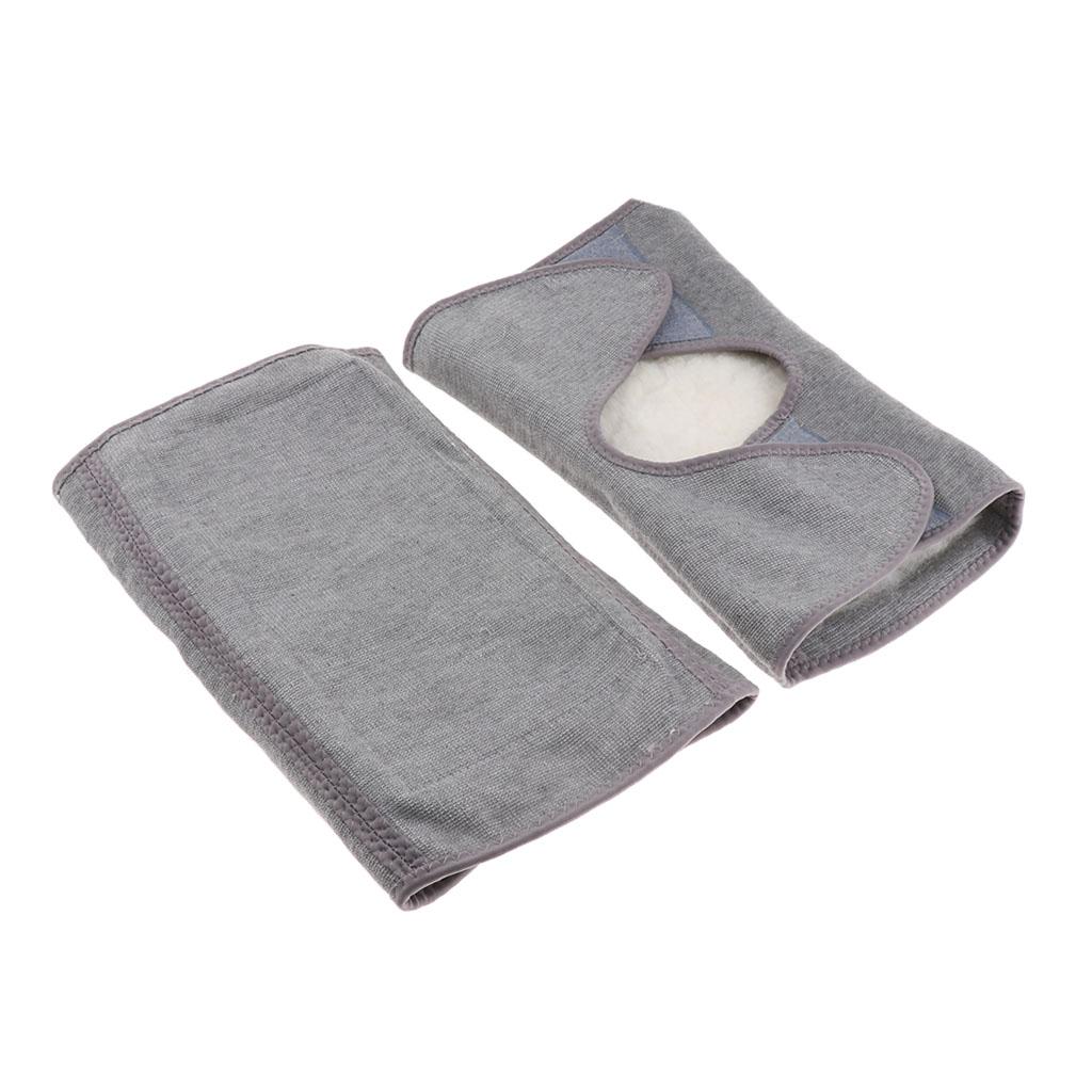 Fleece Thicken Leg Warmers Knee Protector Sleeve Guard Kneepads for Arthritis Joint Pain for Elderly,Keep Warm In Cold Weather
