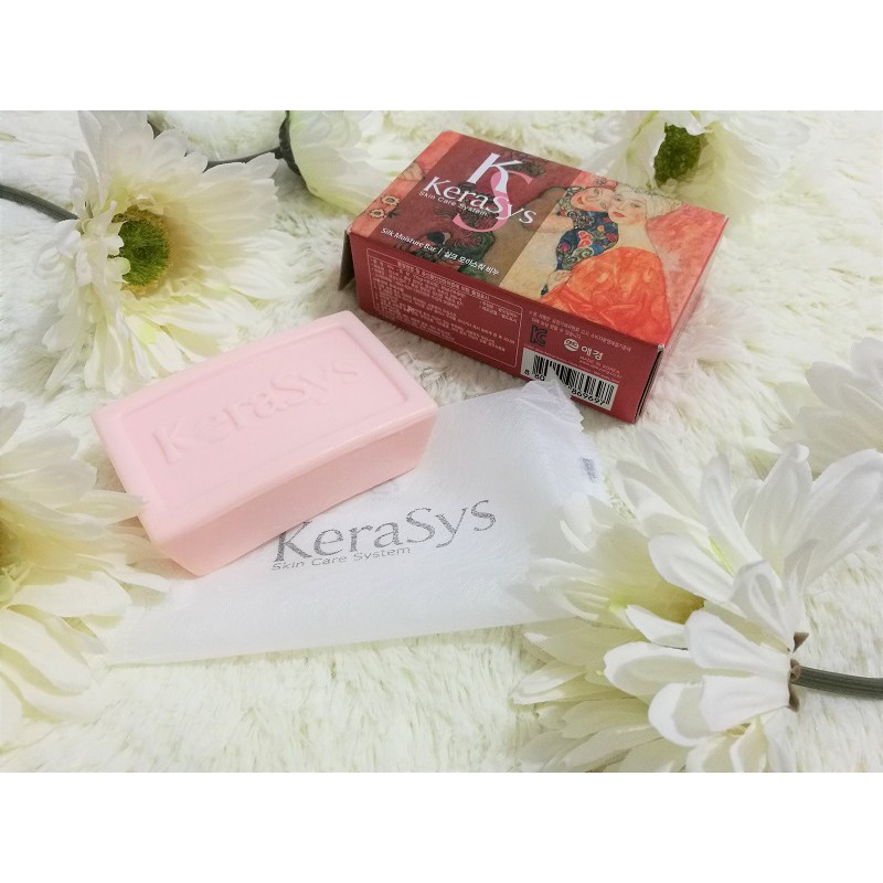 Xà Bông Tắm Kerasys Silk Moisture 100g (Da khô) - Đỏ