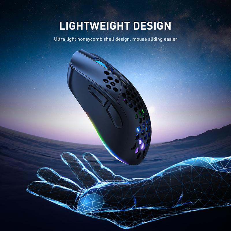 OnikumaCW906 Quang Cao Cấp Chuột Chơi Game Chuyên Nghiệp Với 6 Màu Sắc Tươi Sáng LED Backlit Và Thiết Kế Công Thái Học Cho LOL CS