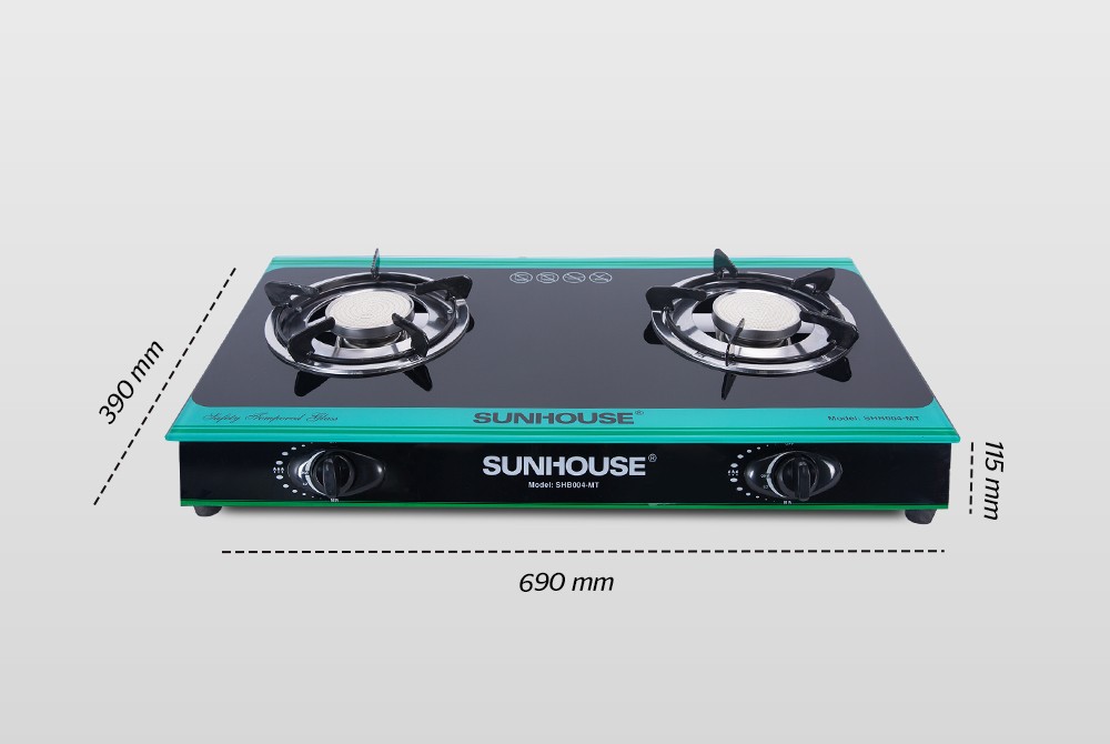 Bếp Gas Hồng Ngoại Đôi Sunhouse SHB004MT - Hàng chính hãng