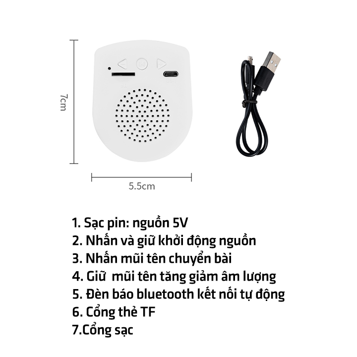 Mô Hình Phi Hành Gia Decor Có Loa Bluetooth Kết Hợp Đèn Led 16 Màu Nhấp Nháy Có Điều Khiển Ánh Sáng Từ Xa