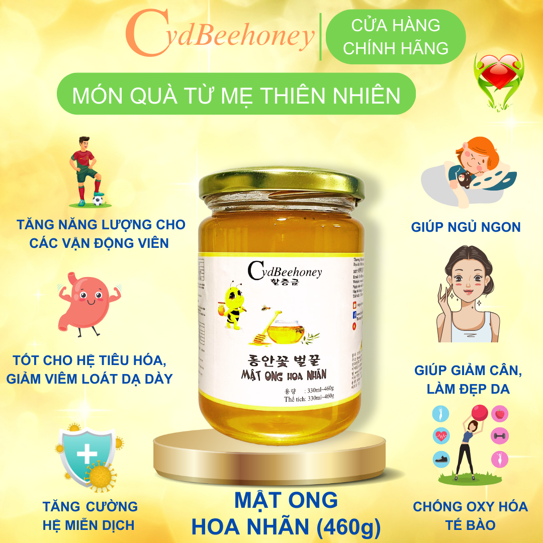 Mật ong hoa nhãn 330ml Cvdbeehoney