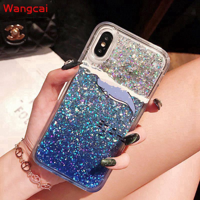 OPPO A94 A74 A55 A54 A35 Phone Case Quicksand Liquid Daisy Unicorn Flamingo Glitter Bling Cartoon Clear Transparent Casing Case Cover
